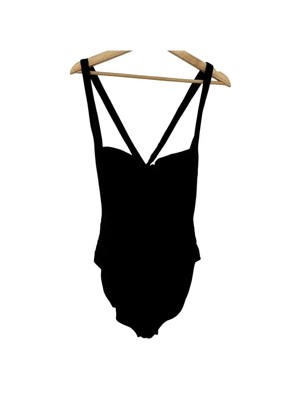 Eddie Bauer slim‎ suit black one piece racerback adjustible women's size 14 tall